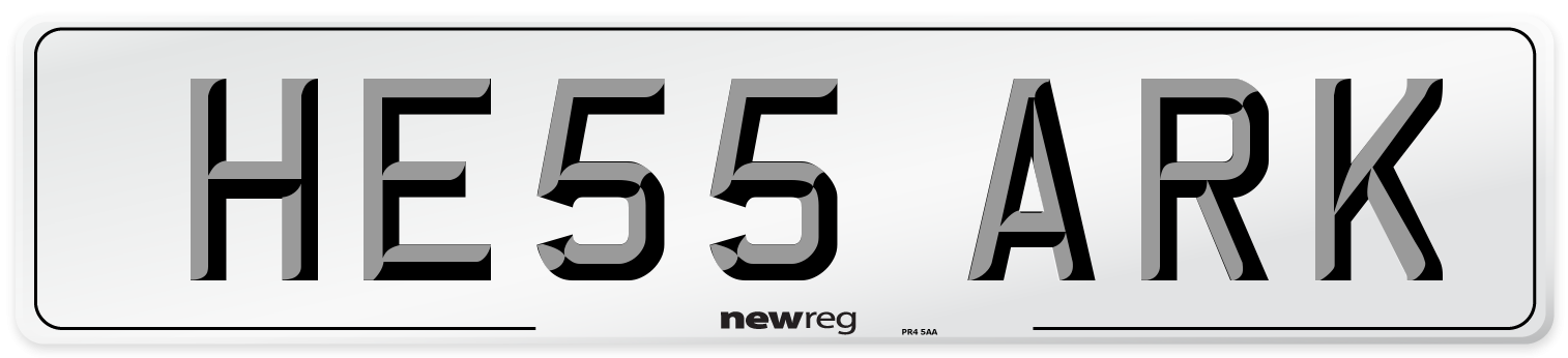 HE55 ARK Number Plate from New Reg